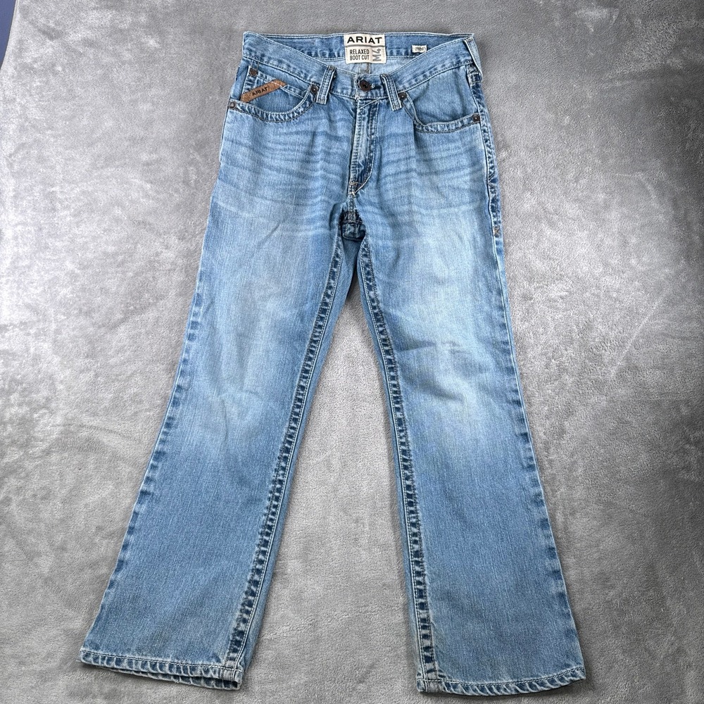 Ariat Jeans Mens 29/30 Blue M4 Relaxed Boot Cut Denim